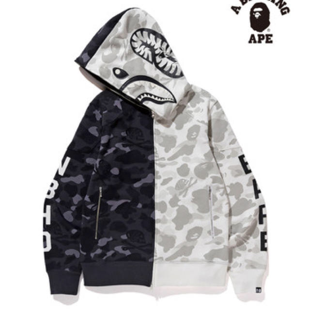 NEIGHBORHOOD(ネイバーフッド)のNEIGHBORHOOD × BAPE SHARK ZIP HOODED メンズのトップス(パーカー)の商品写真