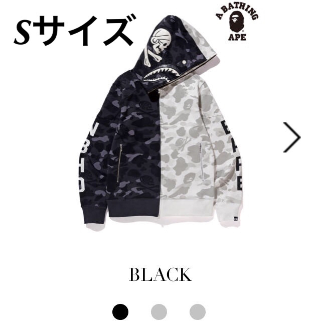 【国内正規品】BAPE CAMO SHARK HOODED Sサイズ