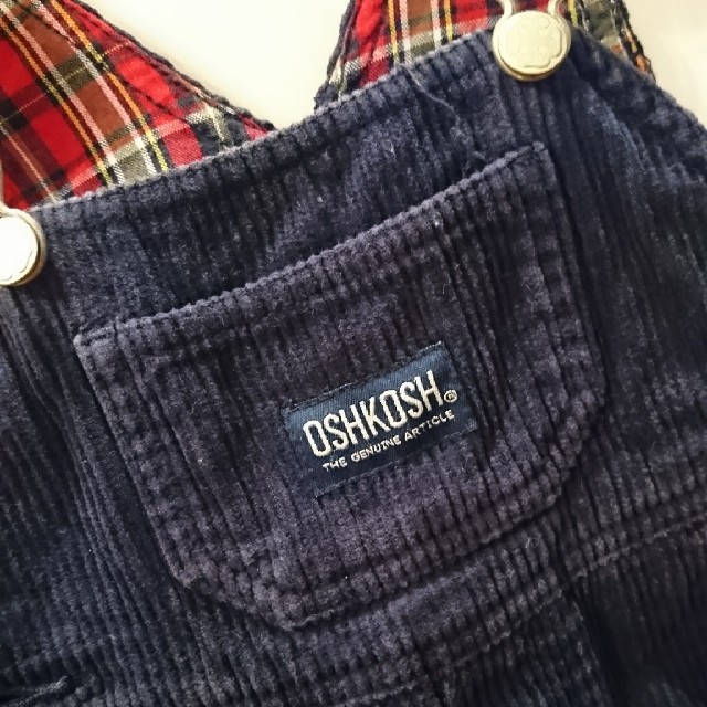 OshKosh(オシュコシュ)のお値下げ中〜OSHKOSH オーバーオール キッズ/ベビー/マタニティのベビー服(~85cm)(カバーオール)の商品写真