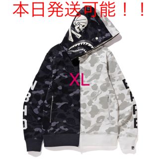 アベイシングエイプ(A BATHING APE)のBape neighborhood CAMO SHARK ZIP HOODED(パーカー)