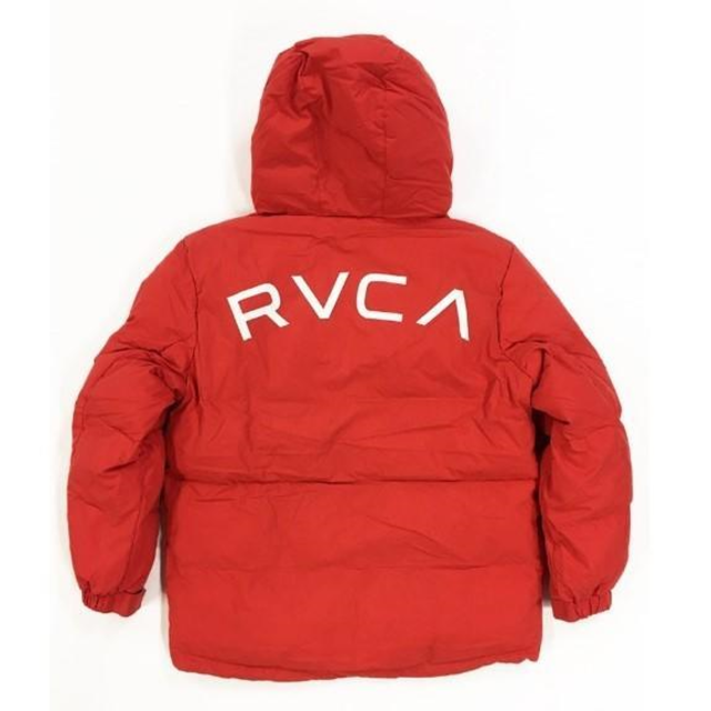 アウトレット品 新品 RVCA ダウンジャケット L ルカ ルーカ PUFFA JACKET 赤