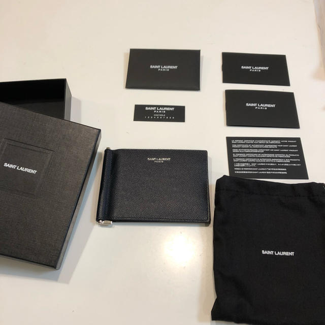 Saint Laurent(サンローラン)のSaint Laurent マネークリップ ネイビー メンズのファッション小物(マネークリップ)の商品写真