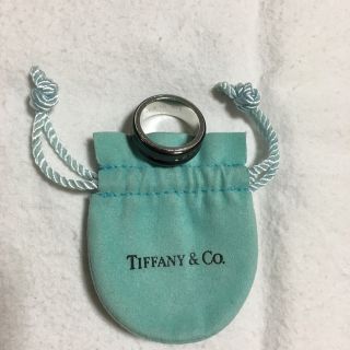 ティファニー(Tiffany & Co.)のティファニーレディースジュエリー1837ナローリングブラックシルバー(リング(指輪))