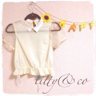 ティティアンドコー(titty&co)の♡titty&co パステルブラウス♡*(シャツ/ブラウス(半袖/袖なし))