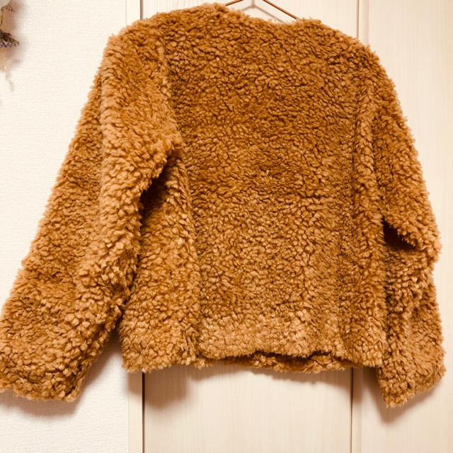 Rope ロペピクニック プードルコート ファーコート ブルゾン ファーコート ノーカラー