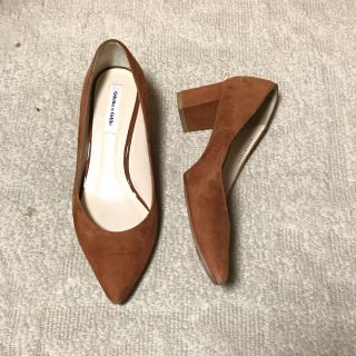 オデットエオディール(Odette e Odile)のオデットエオディール チャンキーヒールパンプス キャメル23.5cm(ハイヒール/パンプス)