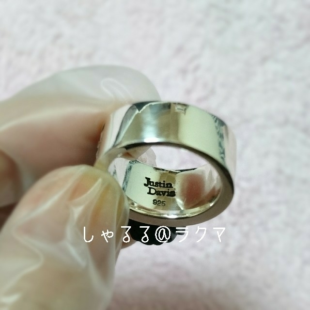 Justin Davis(ジャスティンデイビス)の【レア美品】Justin Davis Devotion Ring #8 オニキス レディースのアクセサリー(リング(指輪))の商品写真