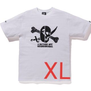 アベイシングエイプ(A BATHING APE)の【XL】BAPE® NBHD TEE 
WHITE(Tシャツ/カットソー(半袖/袖なし))