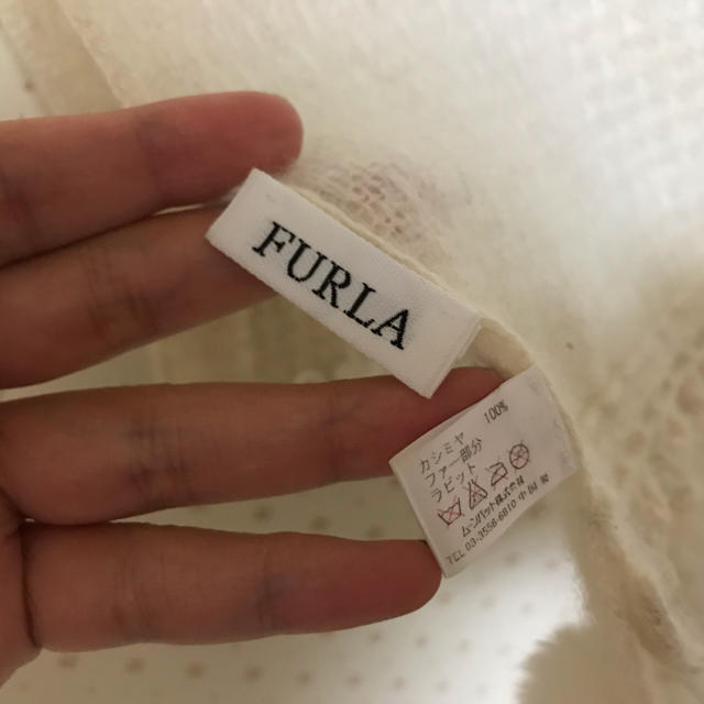 Furla(フルラ)のフルラ  カシミヤ100% ラビットファーマフラー レディースのファッション小物(マフラー/ショール)の商品写真