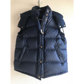 ユナイテッドアローズグリーンレーベルリラクシング(UNITED ARROWS green label relaxing)の【美品】リバーシブル ダウンベスト 紺色(ダウンベスト)