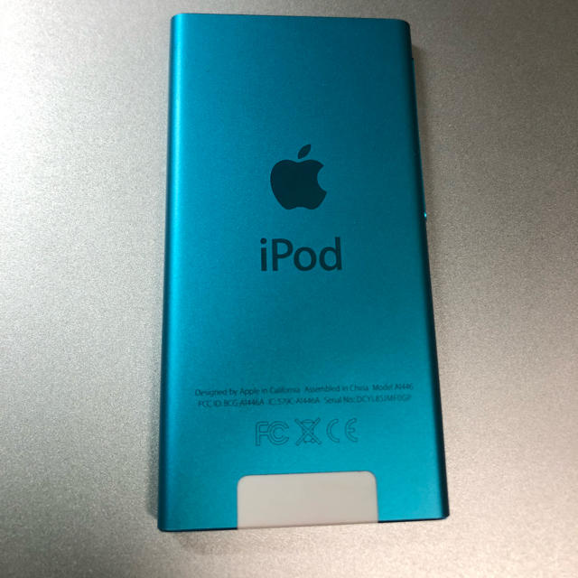 Apple(アップル)のiPod nano ブルー スマホ/家電/カメラのオーディオ機器(ポータブルプレーヤー)の商品写真