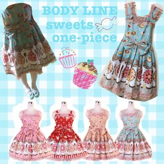 ボディライン(BODYLINE)のロリィタ♡スイーツタルトワンピース(ひざ丈ワンピース)