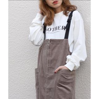 ダブルクローゼット(w closet)のコーデュロイリングファスナージャンスカ(ロングスカート)