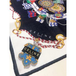 セリーヌ(celine)のCELINE セリーヌハンカチ スカーフ 新品☆(ハンカチ)