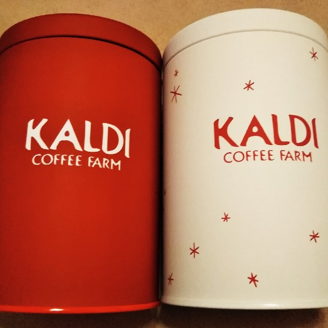 KALDI(カルディ)のコーヒー保存缶 インテリア/住まい/日用品のキッチン/食器(容器)の商品写真