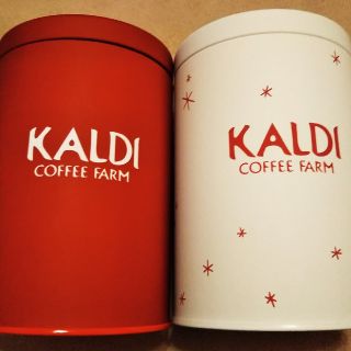 カルディ(KALDI)のコーヒー保存缶(容器)