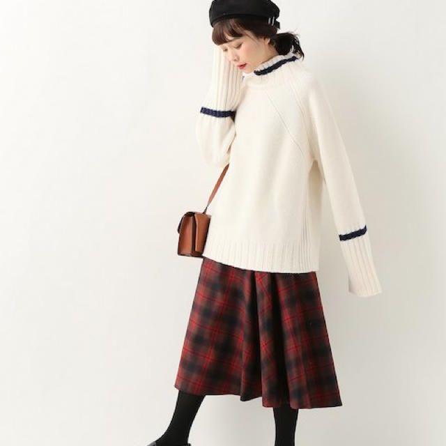 Spick & Span ラムウールラインプルオーバー