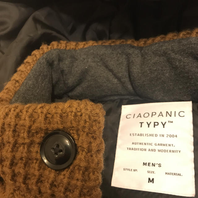 CIAOPANIC TYPY(チャオパニックティピー)のCIAOPANIC チャオパニック ケーブルニット フェイクダウン ベスト メンズのジャケット/アウター(ダウンベスト)の商品写真
