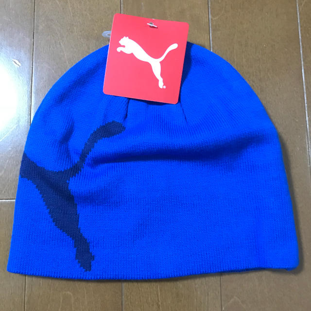 PUMA(プーマ)の(PUMA)新品未使用 ニット帽 キッズ/ベビー/マタニティのこども用ファッション小物(帽子)の商品写真