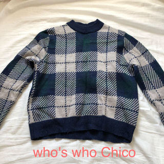 フーズフーチコ(who's who Chico)のwho's who chico ハイネックニット (ニット/セーター)