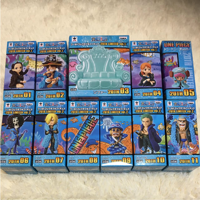 ONEPIECE ワールドコレクタブル 20th LIMITEDフルセット