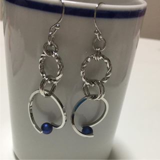 クリスタル パール フックピアス(ピアス)