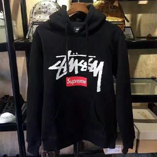 STUSSY - Supreme X STUSSY パーカー 裏起毛 男女兼用 size Mの通販 by ...