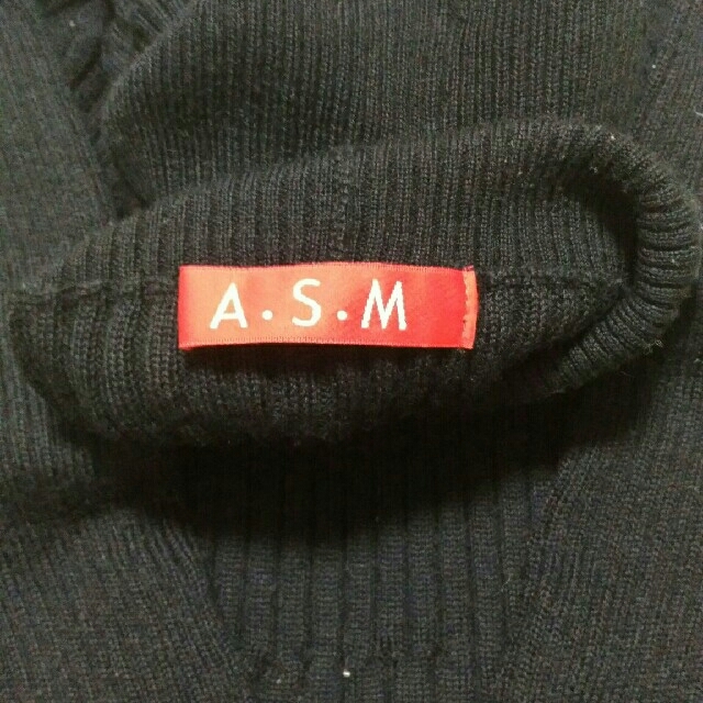A.S.M ATELIER SAB MEN(エイエスエム)のA.S.M　黒　メンズ　タートルニット メンズのトップス(ニット/セーター)の商品写真