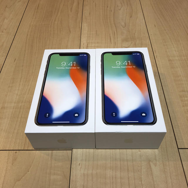 iPhoneX 64GB silver SIMロック解除可 最高級のスーパー