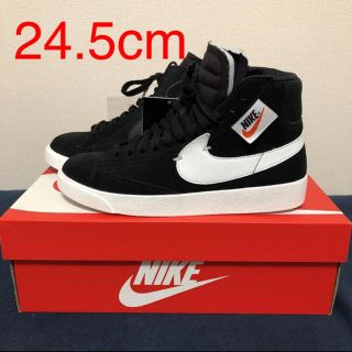 ナイキ(NIKE)の黒24.5cm NIKE W BLAZER MID REBEL(スニーカー)