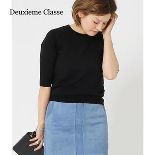 ドゥーズィエムクラス(DEUXIEME CLASSE)の極美品⭐️ドゥーズィエムクラス／ FF grace クルーネックプルオーバー(ニット/セーター)