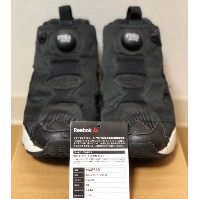 Reebok(リーボック)の【時間限定値下げ】インスタポンプフューリー Black/White レディースの靴/シューズ(スニーカー)の商品写真