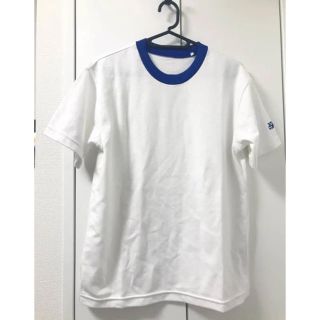 アシックス(asics)のTシャツ アシックス  ブルー 青 体操服  白 新品同様 韓国ファッション(Tシャツ(半袖/袖なし))