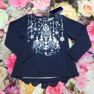 アナスイミニ(ANNA SUI mini)の新品タグ付き 110 アナスイミニ 薄手トレーナー カットソー ネイビー(Tシャツ/カットソー)