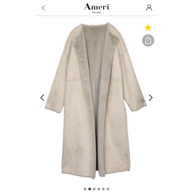 Ameri VINTAGE(アメリヴィンテージ)のAmeri vintage ♡ 人気のリバーシブルコート レディースのジャケット/アウター(ロングコート)の商品写真