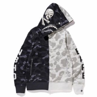 アベイシングエイプ(A BATHING APE)のXLサイズ BAPE NEIGHBORHOOD SHARK HOODIE(パーカー)