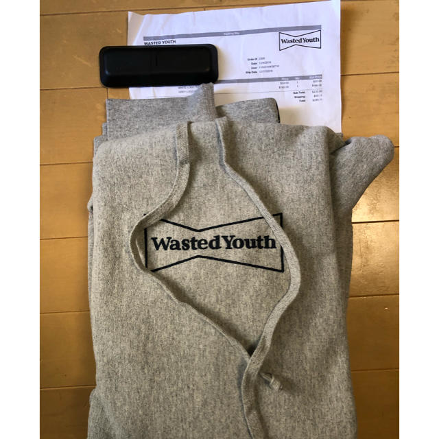 wasted youth logo hoodie