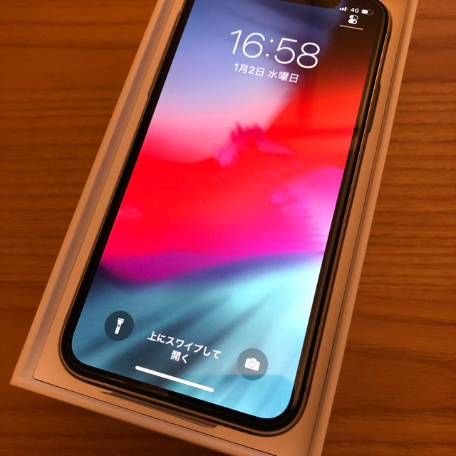 iPhoneX 64GB シルバー ドコモ docomo版 SIMロック解除保証