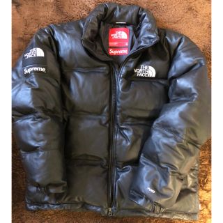 シュプリーム(Supreme)のSUPREME NORTH FACE Leather Nuptse XL(ダウンジャケット)