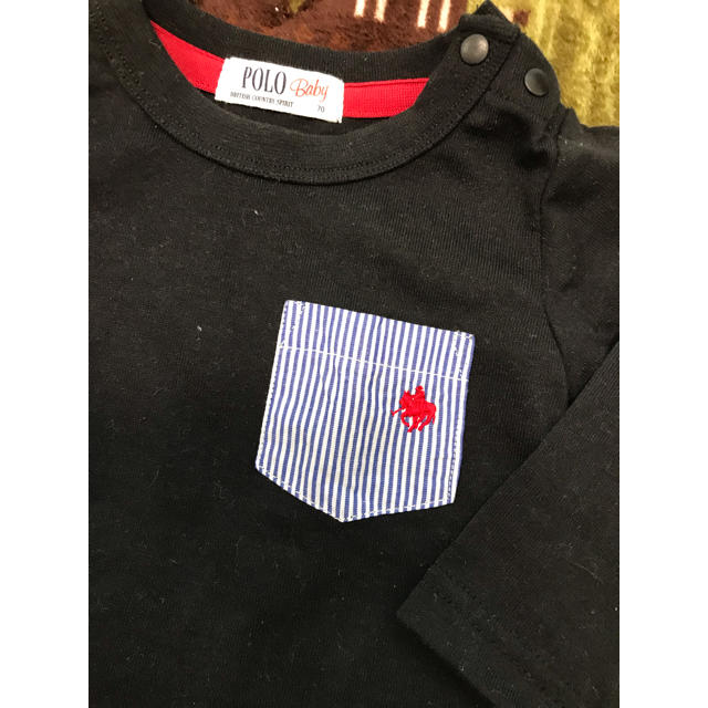 POLO RALPH LAUREN(ポロラルフローレン)の美品＊POLObaby＊70長袖Tシャツ＊カットソー キッズ/ベビー/マタニティのベビー服(~85cm)(シャツ/カットソー)の商品写真