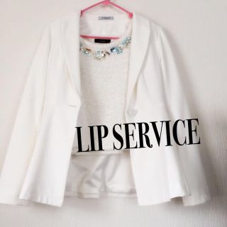 リップサービス(LIP SERVICE)のペプラムジャケット♡(テーラードジャケット)