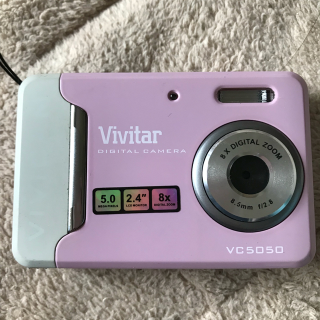 トイカメラ Vivitar ViviCam 5050 ピンク セット 2