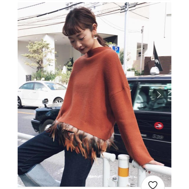 Ameri VINTAGE(アメリヴィンテージ)のameri  vintage ostrich feather knit レディースのトップス(ニット/セーター)の商品写真