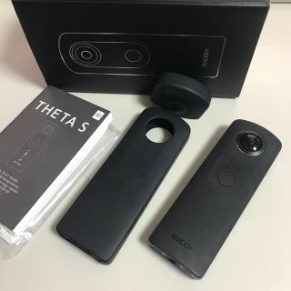 リコー(RICOH)のRICOH THETA S 　+　シリコンケース(その他)