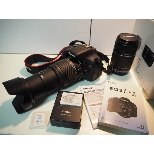 Eos kiss x5 ダブルズームキット Wi-Fi SDカード32GB 良質 15300円 www