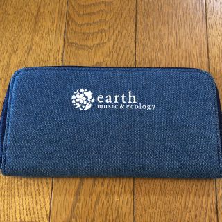 アースミュージックアンドエコロジー(earth music & ecology)の未使用☆ノンノ 2013年6月付録  デニム長財布(財布)