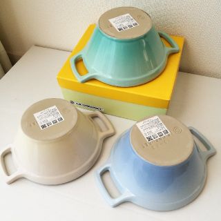 ルクルーゼ(LE CREUSET)の【美品】ル・クルーゼ　スナックボール3個セット　アーバンリゾート(食器)