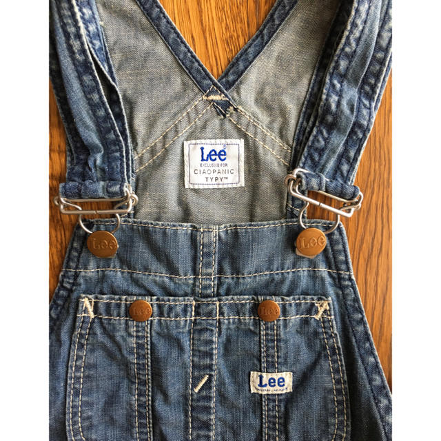 Lee(リー)のLee デニムジャンパースカート 100cm キッズ/ベビー/マタニティのキッズ服女の子用(90cm~)(ワンピース)の商品写真