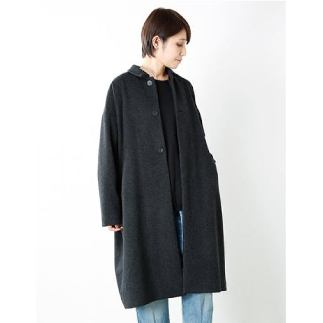 【新品未使用】17AW Dulcamara ビーバービッグコート ダークグレー