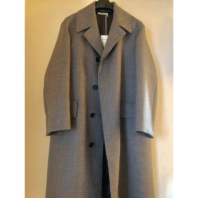 AURALEE DOUBLE FACE CHECK LONG COAT サイズ3